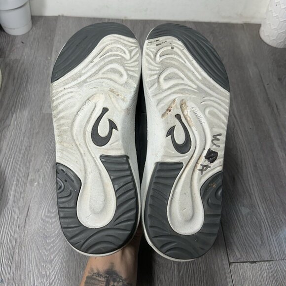 OluKai Kalia Slip-On Comfort Shoes Black Leather Men’s 12 / 45  $140 main image 5